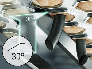 Lưỡi cắt 30° giúp cắt sạch