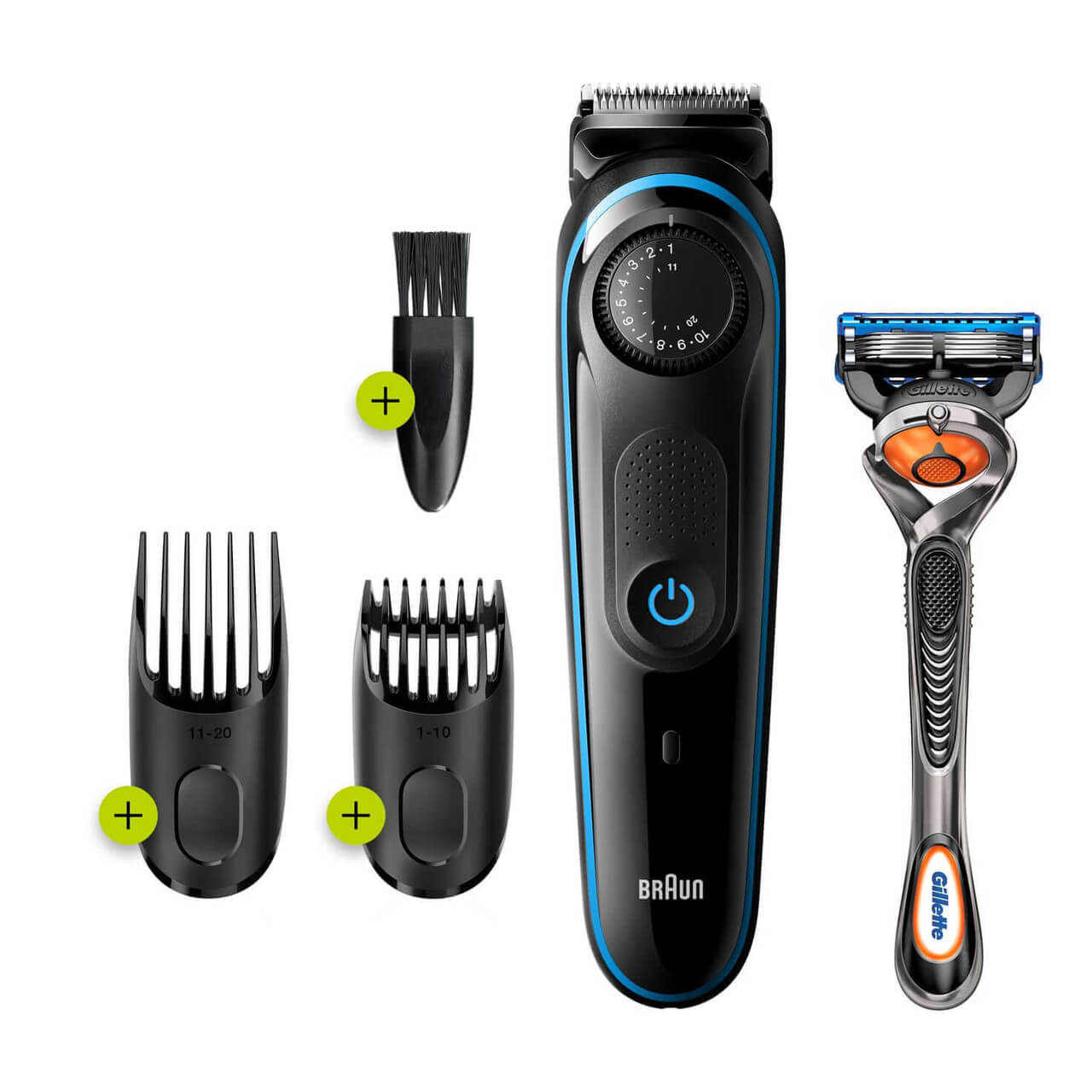 Bộ tông đơ cắt tỉa tóc, cạo râu đa năng Braun BT3240 chính hãng