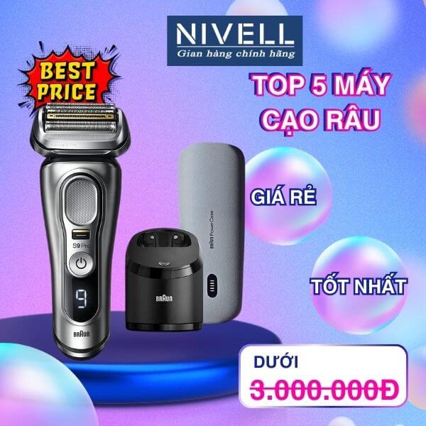 Top 5 máy cạo râu giá rẻ dưới 3 triệu tốt nhất